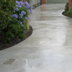 Completed concrete access path by Pidgeon Contracting