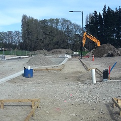 Subdivision kerbing and civil site preparation by Pidgeon Contracting